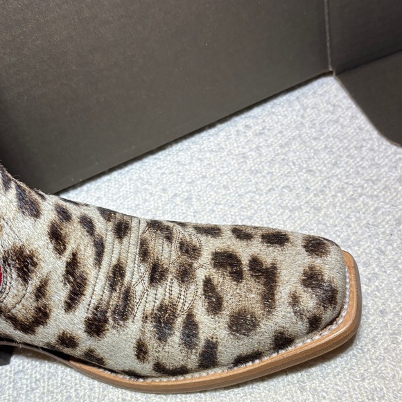 Ariat Red and Leopard Cowboy Boots - Picture 4 of 9